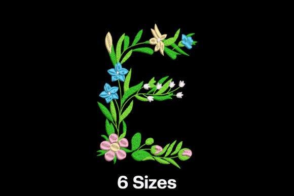 Charming Flower Letter E for Personalized Gifts