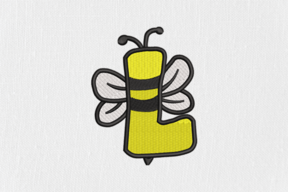 Charming Letter L Bee Monograms for Craft Fairs