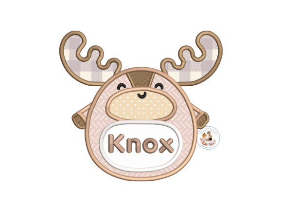 Charming Moose Applique for Elegance and Nature