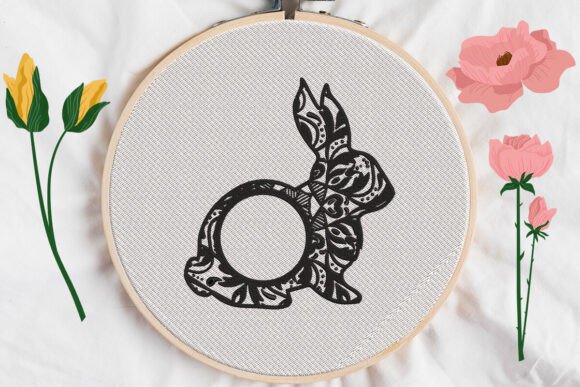Easter Bunny Monogram Frame: A Charming Addition