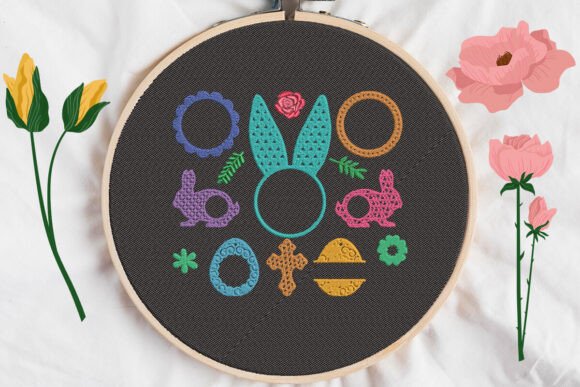 Elegant Easter Monogram Frames for Seasonal Flair