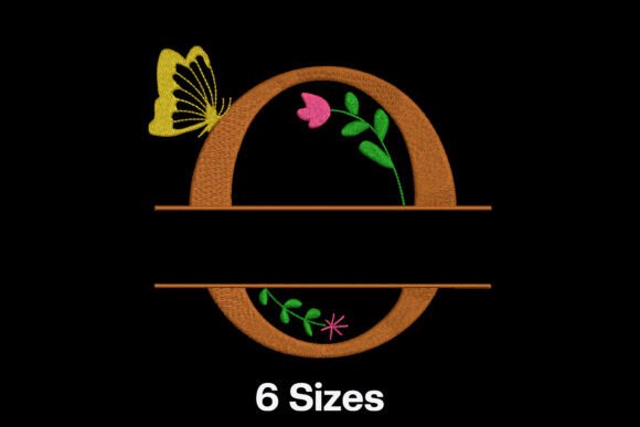 Elegant Floral Split Letter O for Seasonal Charm