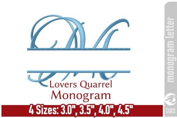 Elegant LQ Monogram Letter - M - Medium