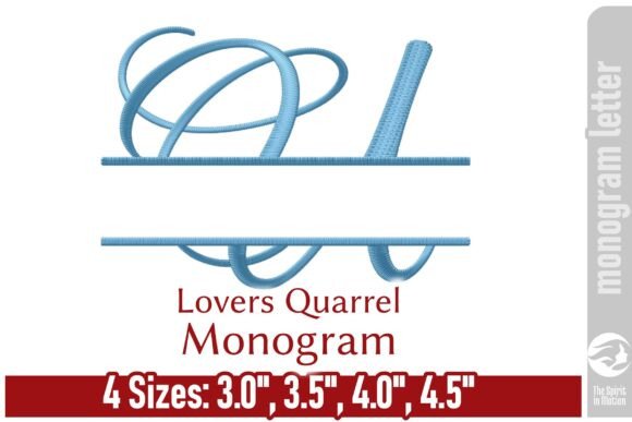 Elegant LQ Monogram Letter - U - Medium