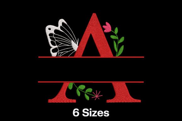 Floral Split Letter a: A Charming Addition
