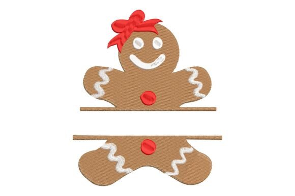 Gingerbread Girl Monogram: A Festive Touch