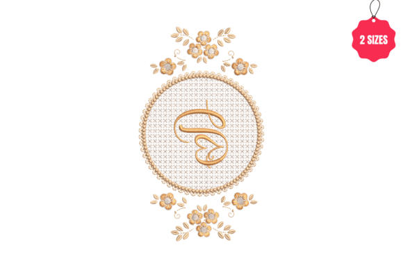 Letter D in a Beautiful Frame: A Premium Embroidery Design
