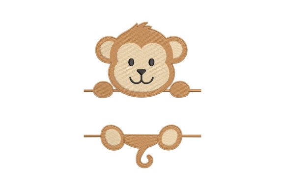 Monkey Monogram: A Whimsical Addition for Holiday Embroidery