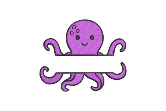 Octopus Monogram: A Unique Embroidery Design