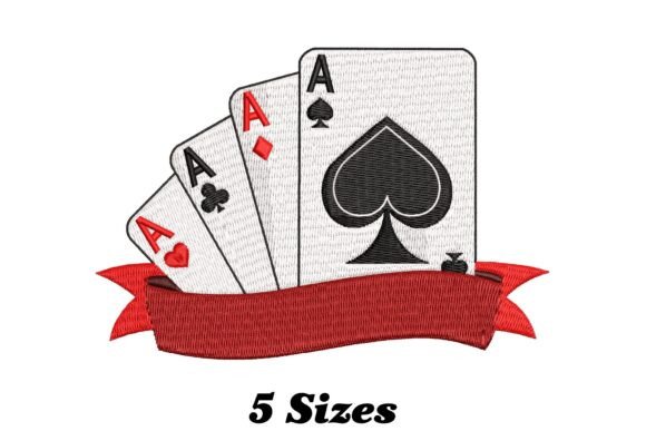 Poker Split Names Monogram: A Stylish Embroidery Choice