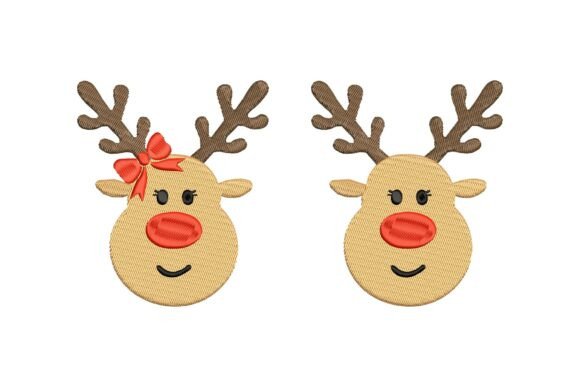 Reindeer Monogram: A Festive Embroidery Design