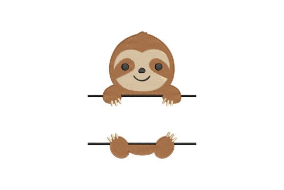 Sloth Monogram: A Whimsical Touch for Personalized Gifts